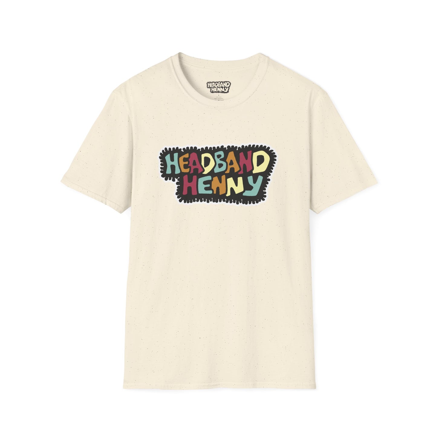 Headband Henny Graphic T-Shirt — Retro Colorful Logo Tee